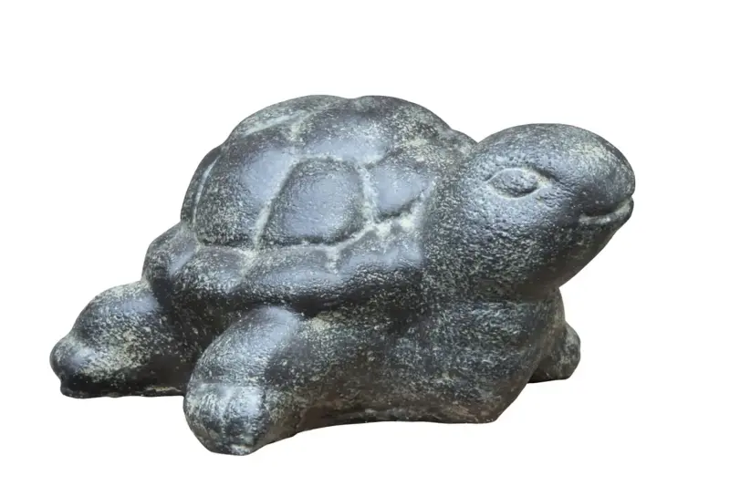 Product image of the product “Turtle, approx. 12 cm L | Cast stone, handcrafted & coloured ”